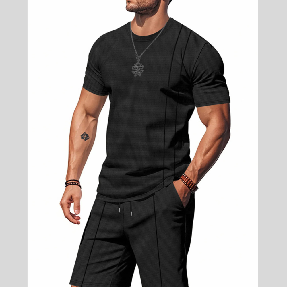 Men's Plus Size Printed Button Up Short Sleeve Shirt