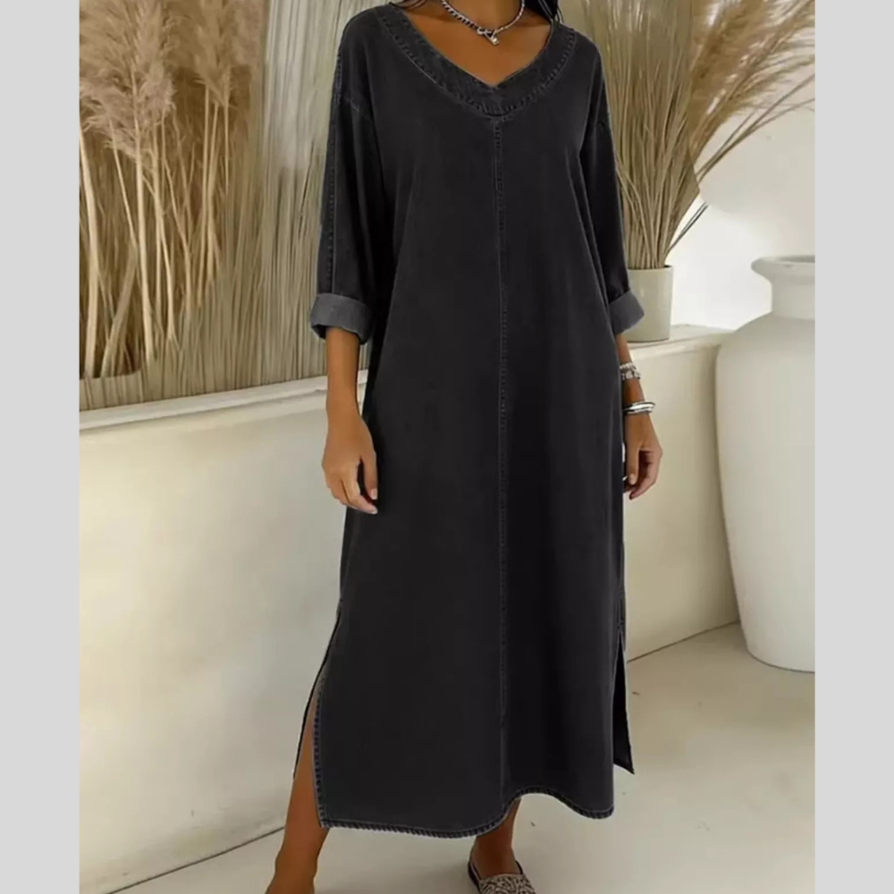Striped Tie-Waist Midi Dress