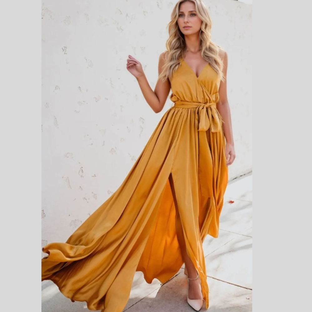 Lace Mock Neck Puff Sleeve Dress