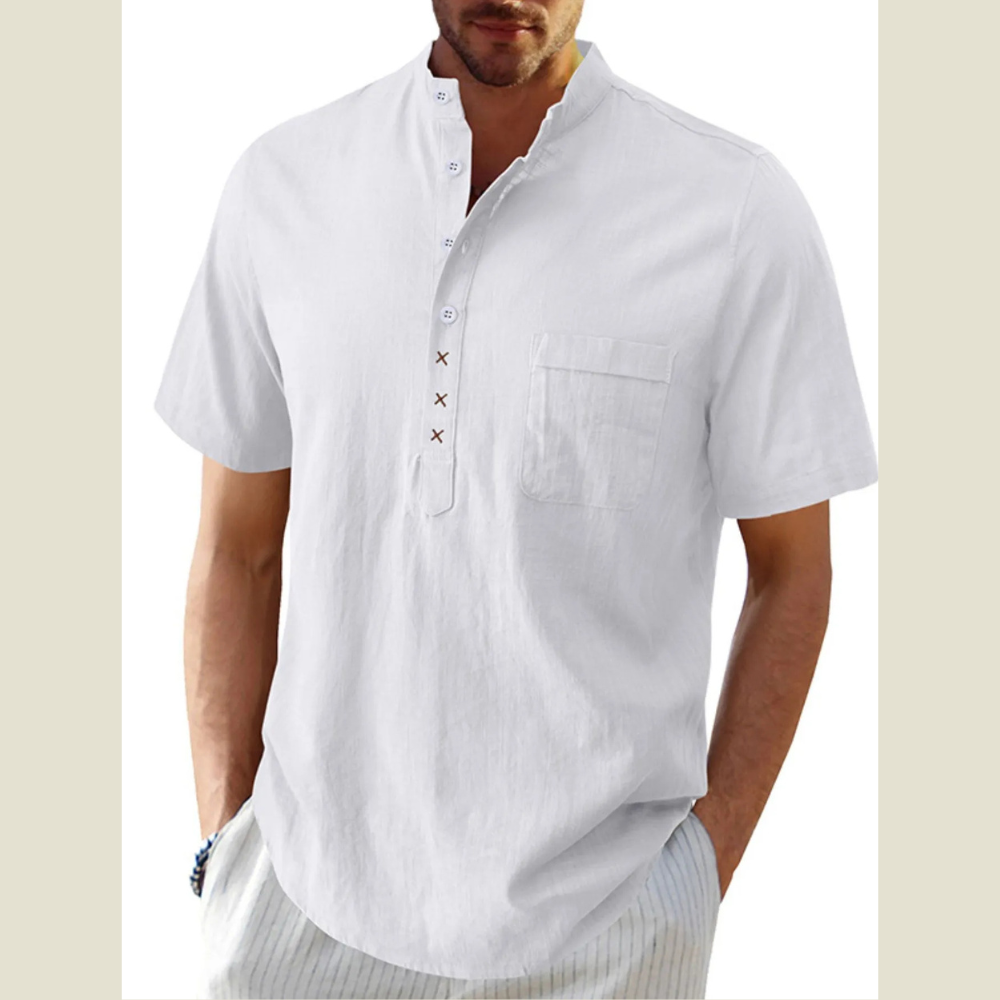 Men's Casual Plaid Long Sleeve Shirt