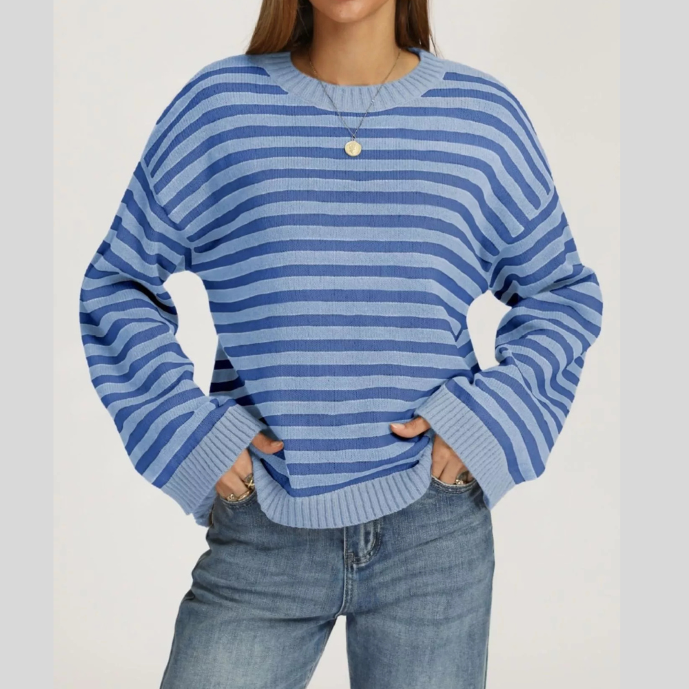Loose Leisure All-matching Hollow Long Sleeve Plus Size Women's Knitted Sweater