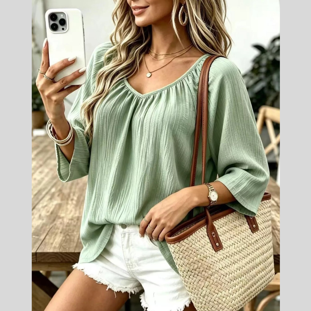 Ruched Off Shoulder Short Sleeve Midi Dress