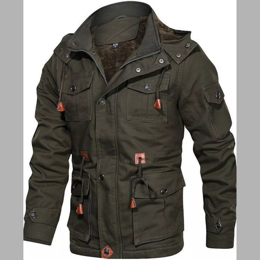 Men's Classic Plus Size Zip Up Long Sleeve Casual Jacket