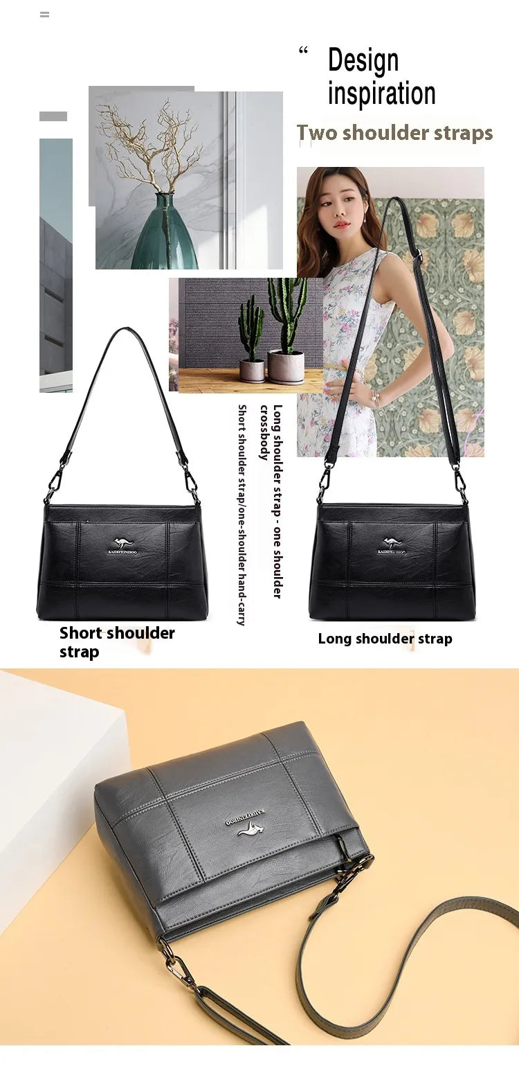 Shoulder Messenger Bag Fashion Generous Handheld Small Square Bag