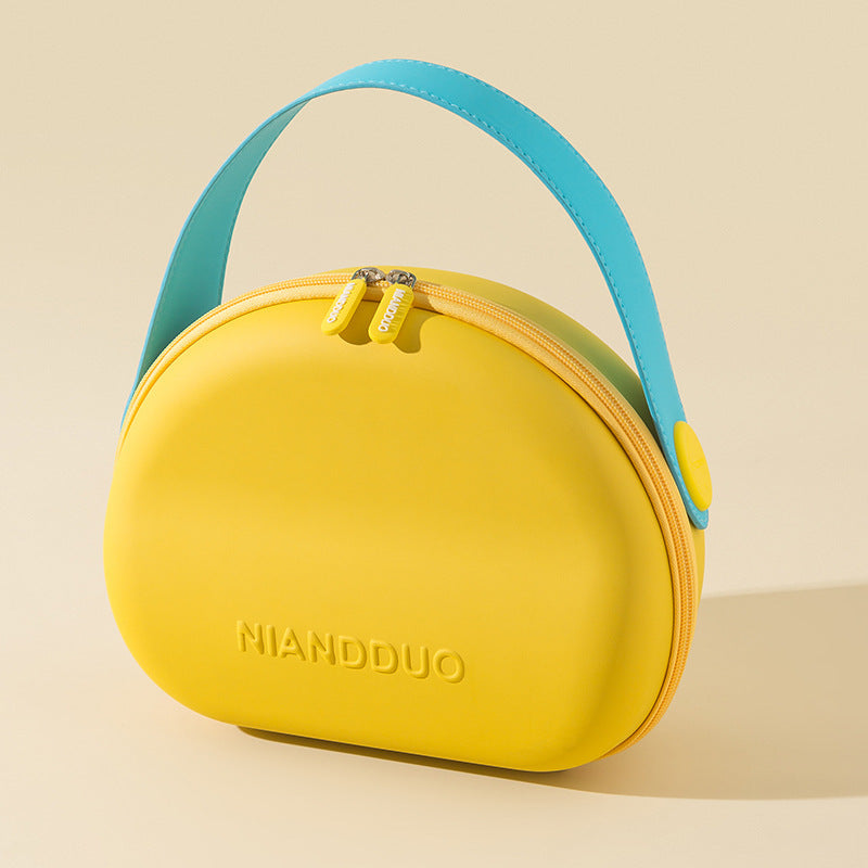 Dopamine-color Shell-shape Multi-purpose Cosmetic Handbags For Women