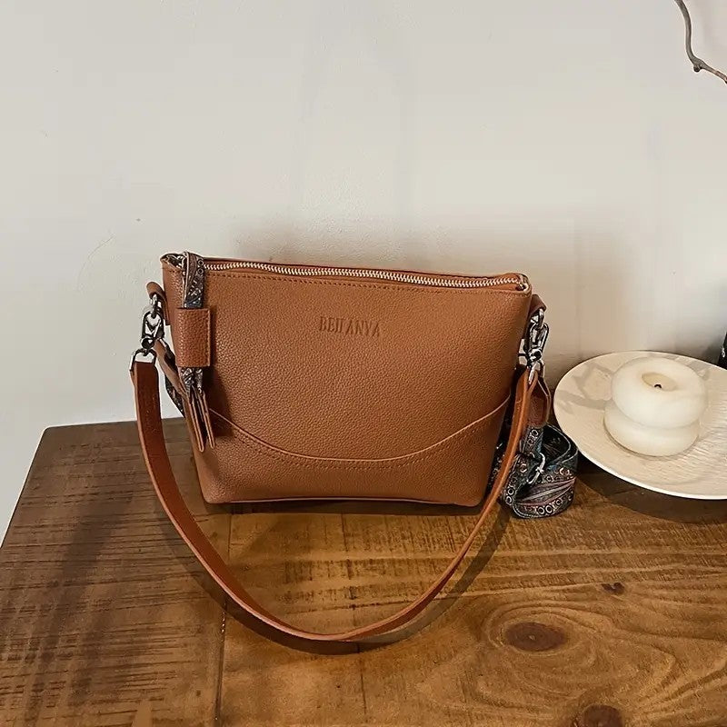 Women’s Ethnic Embroidery Crossbody Bag – Durable, Spacious, and Stylish