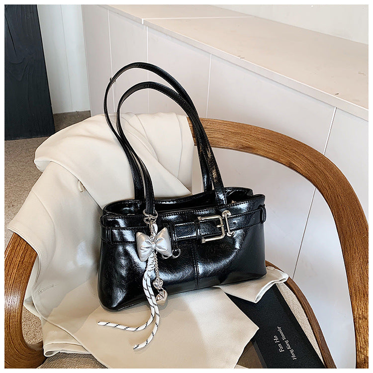 Commuter Texture Underarm Shoulder Handbag