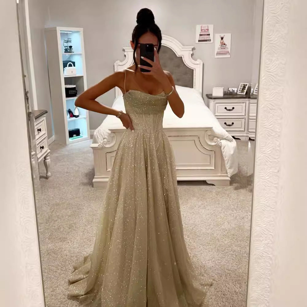 Women's Gilding Sling Swing Dress