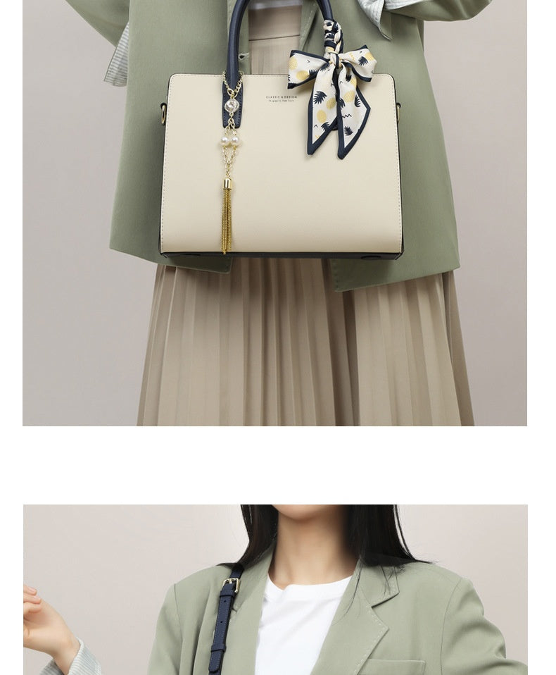 Premium Leather Crossbody Bag With A Spacious Design