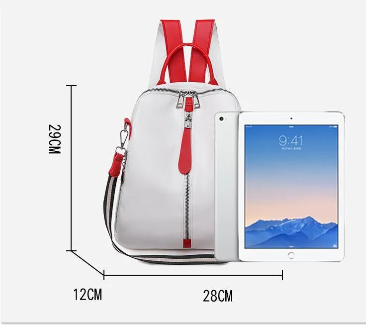 New Women Backpacks Soft Leather Backpack Fashion