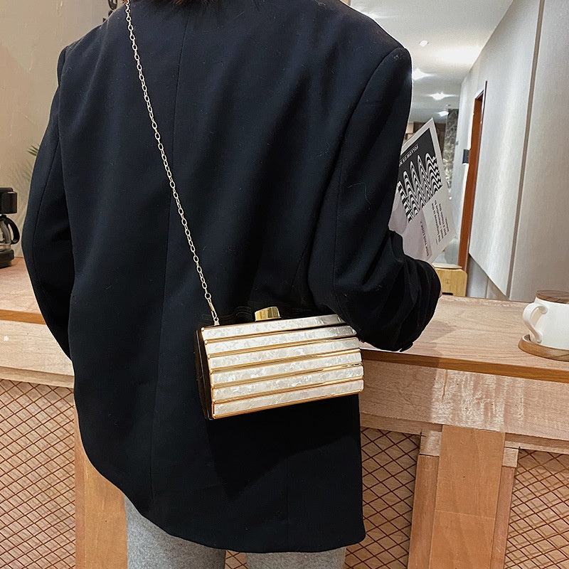Women's High-end Patch Acrylic Evening Bag
