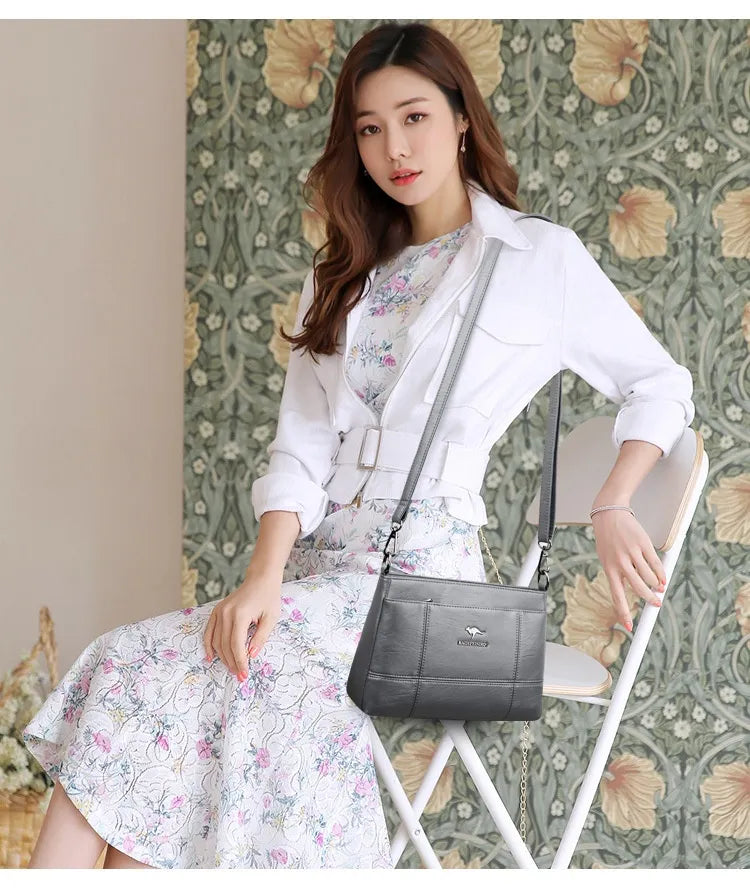Shoulder Messenger Bag Fashion Generous Handheld Small Square Bag