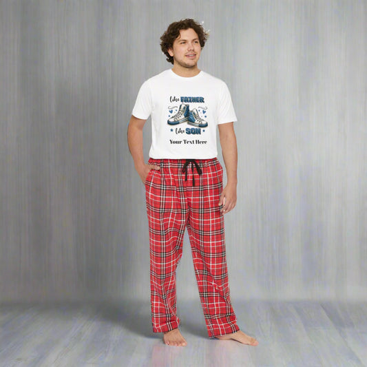 Men's Short Sleeve Pajama Set - Personalize With DAD Messages