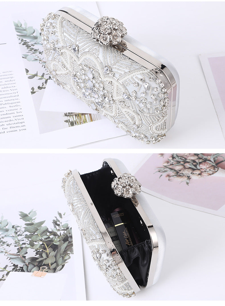 Women's European And American Style Party Bag With Diamonds