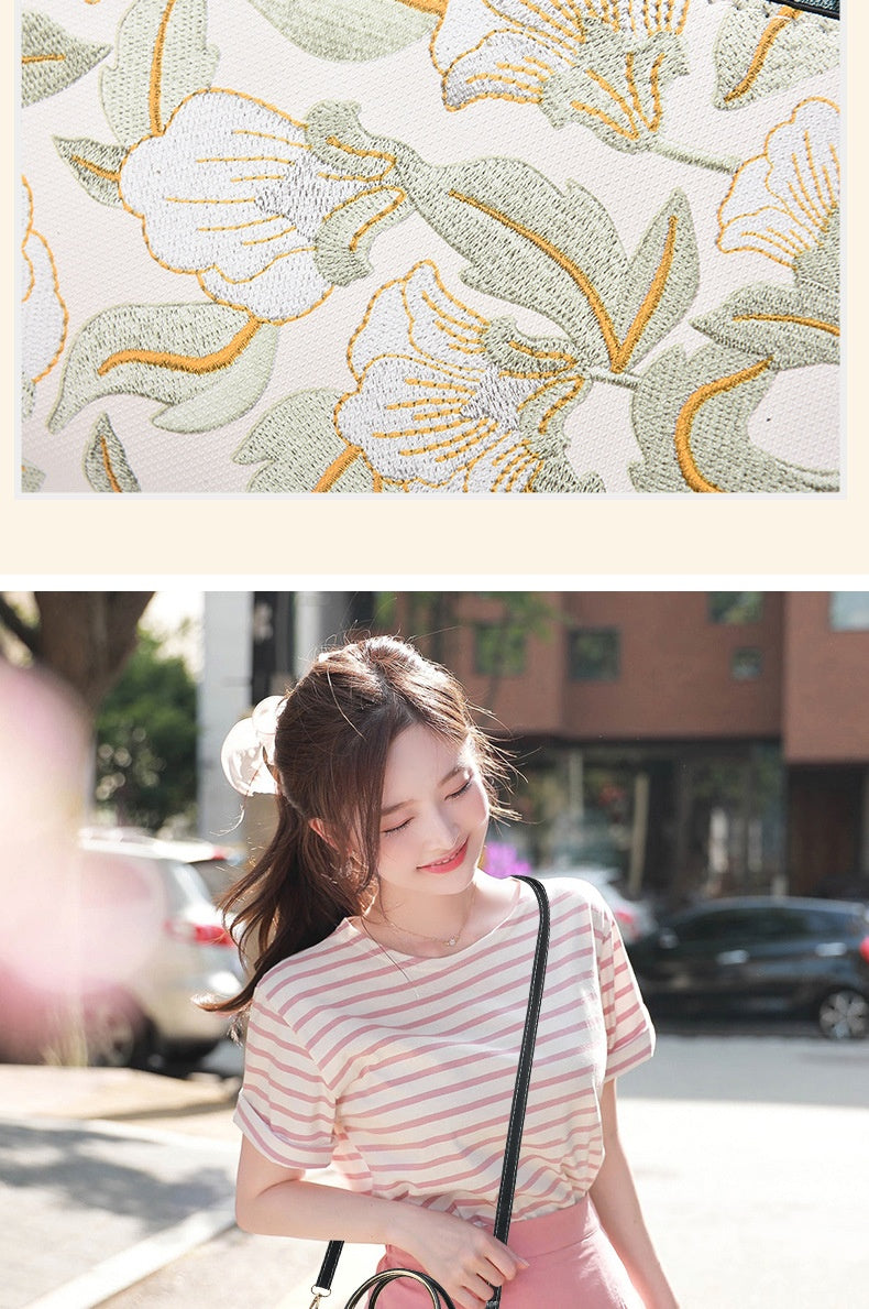 Chinese Style Printed Trendy Women's Shoulder Messenger Bag