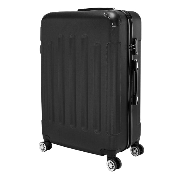 3-in-1 ABS Trolley Case 20 Inches-24 Inches-28 Inches Black  - FREE USA SHIPPING