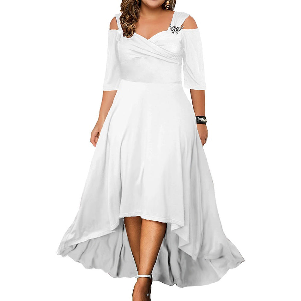 Summer New Off-the-shoulder Large Swing Dress For Women