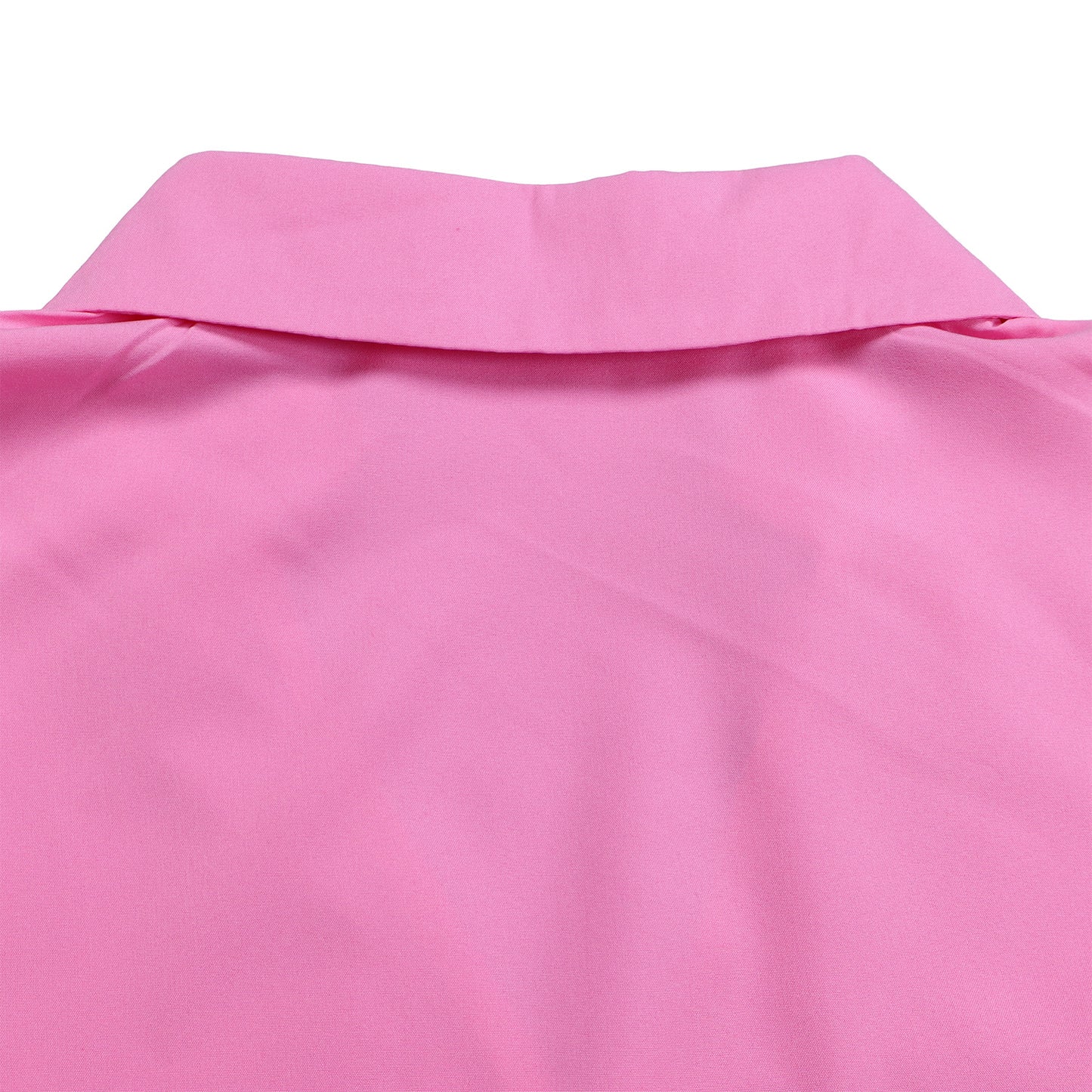 Autumn And Winter New Elegant Polo Collar Solid Color Large Swing Pleated Dress
