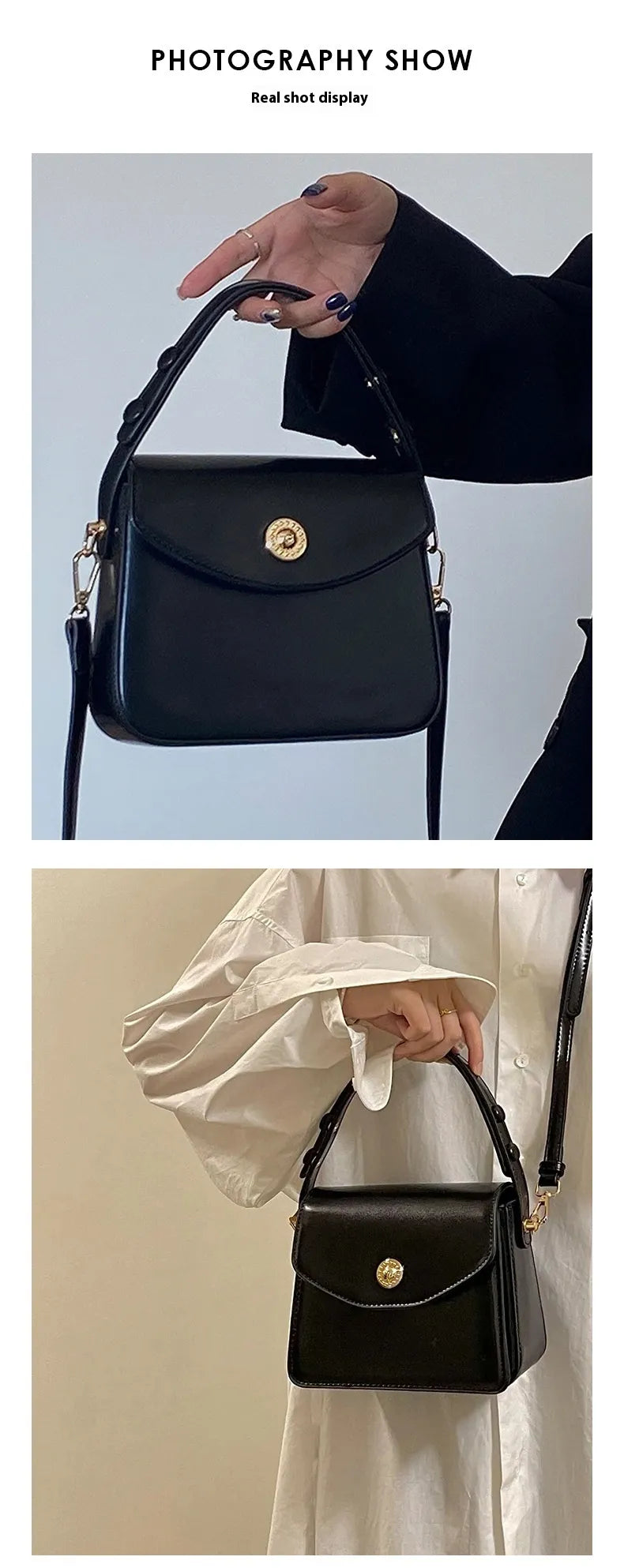 Vintage Style Women's Retro Messenger Handbag