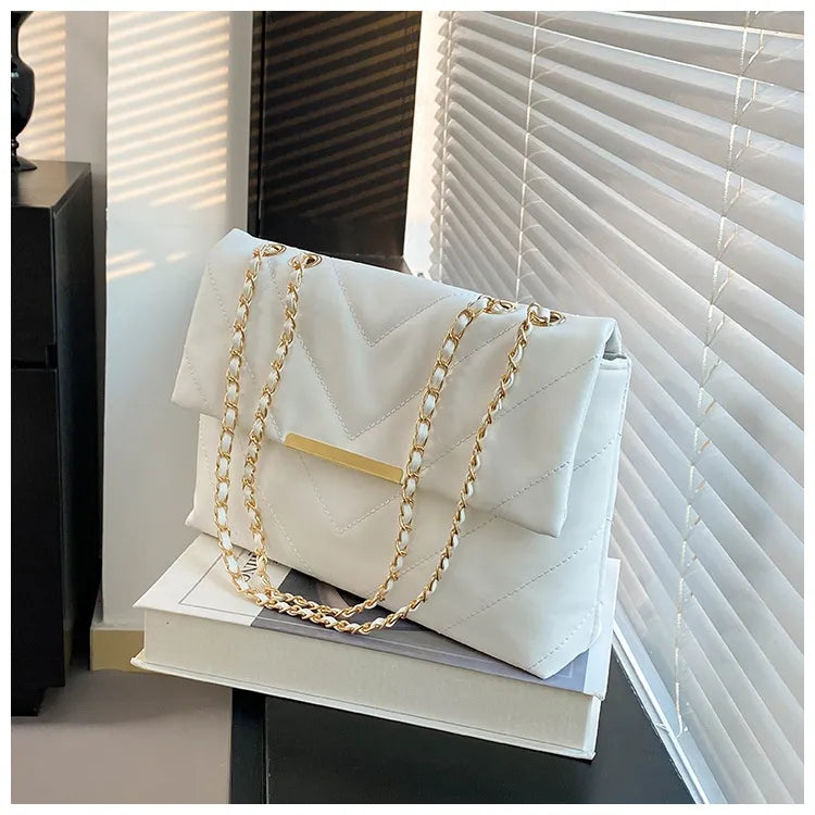Simple Portable Casual Fashion Crossbody Diamond Embroidery Thread Chain Bag
