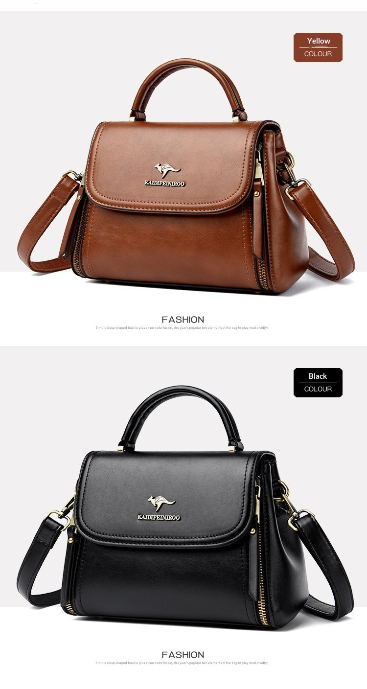 Retro High-end Textured Tote And Shoulder Bag