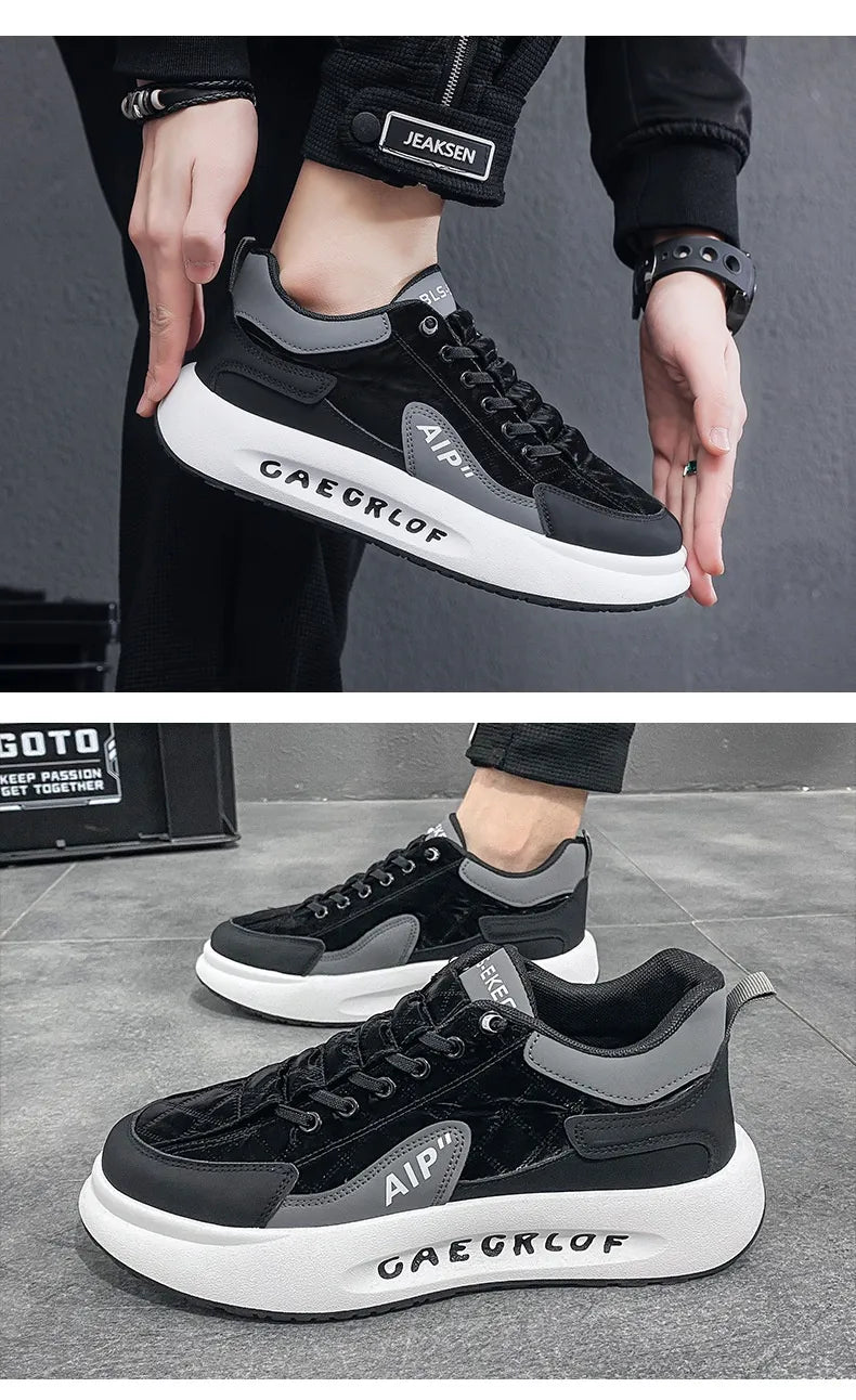 All-Match Platform Height Increasing Sports Trendy Casual Men's Shoes