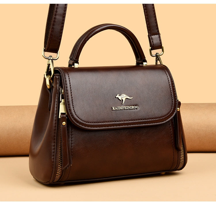 Retro High-end Textured Tote And Shoulder Bag