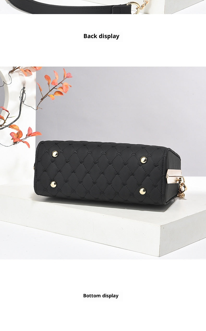 Niche Trendy Diamond-quilted Shoulder Bag With A Premium Texture