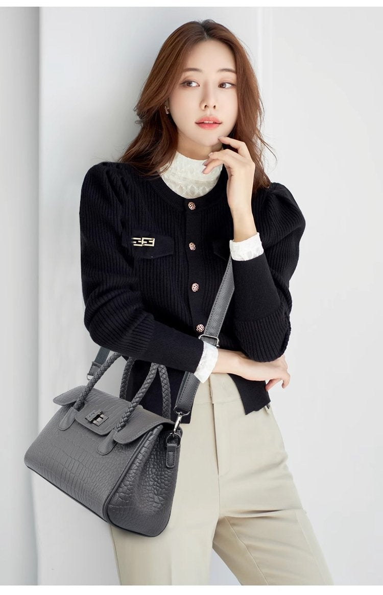 New Women's High-end Western Style Handbag Fashion All-matching