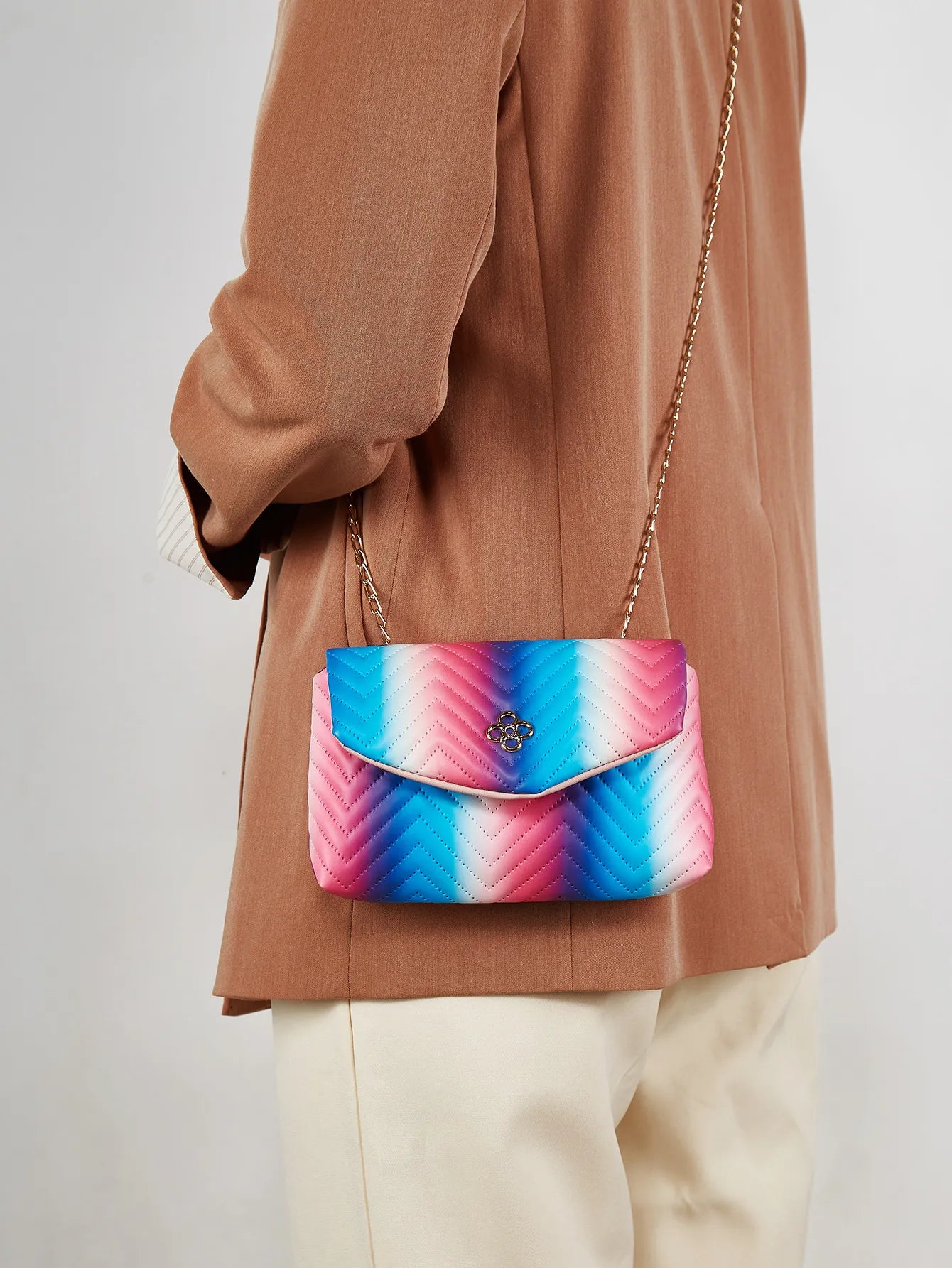 New Contrast Color Polyester Suitable For Portable Travel Lipstick Cosmetics Women's Bag