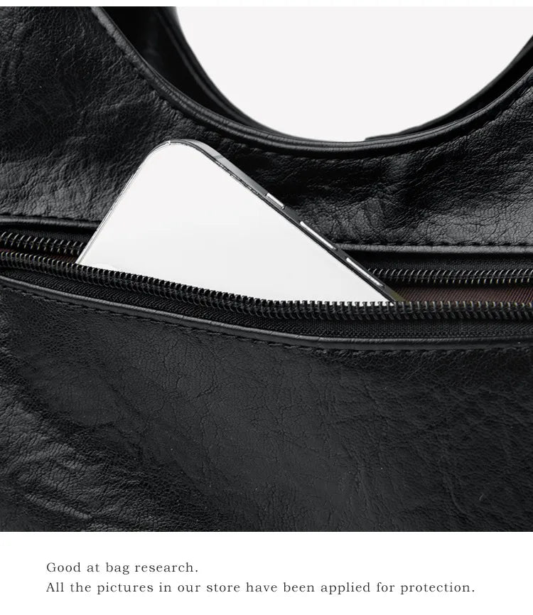 Soft Leather Handbag Women's Lightweight And Large Capacity Crossbody Bag