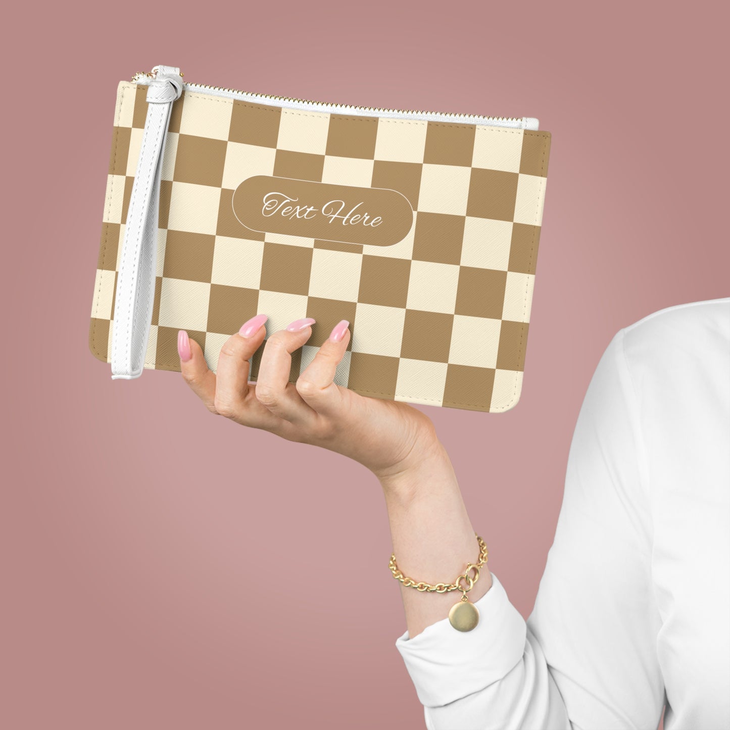 Clutch Bag - Personalize With Checkered Designs