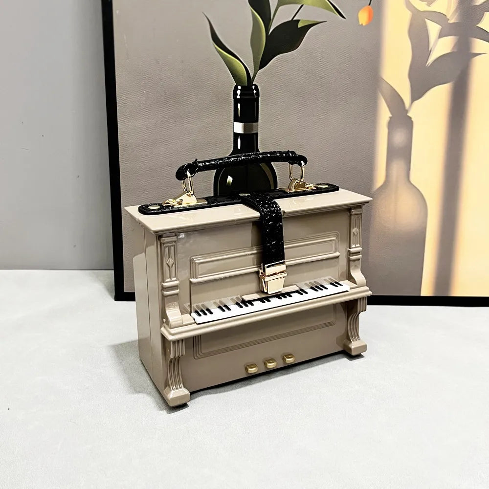 Piano Acrylic Box Shoulder Crossbody Bag