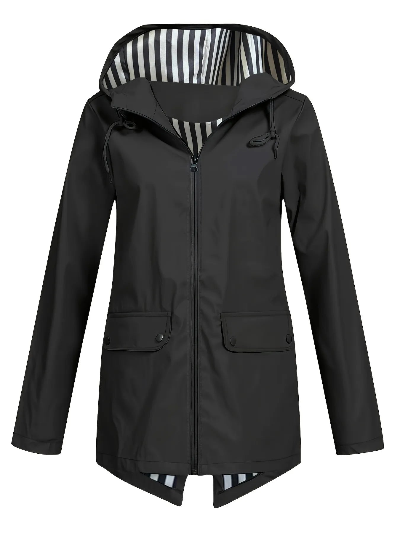 Women's Zipper Hooded Outdoor Windproof Thin Coat