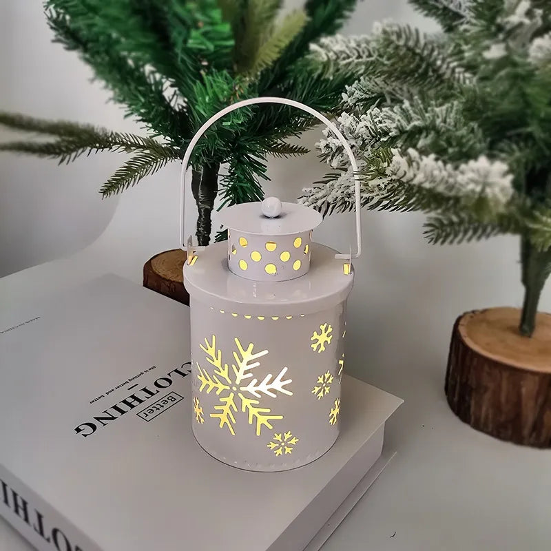 Christmas Candle Lights LED Small Lanterns Wind Lights Electronic Candles Nordic Style Creative Holiday Decoration Decorations