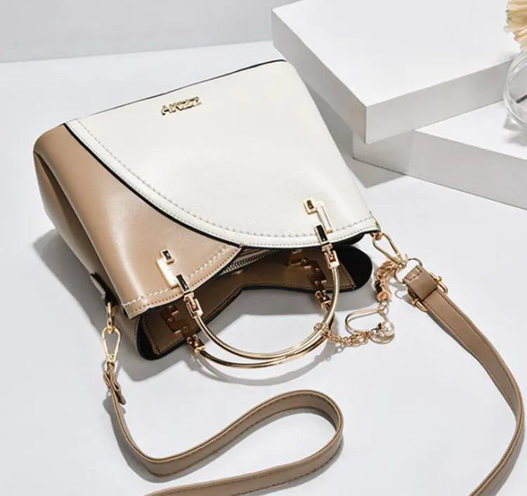 Color Block Handbag Love Tassel Decor Crossbody Bags For Women