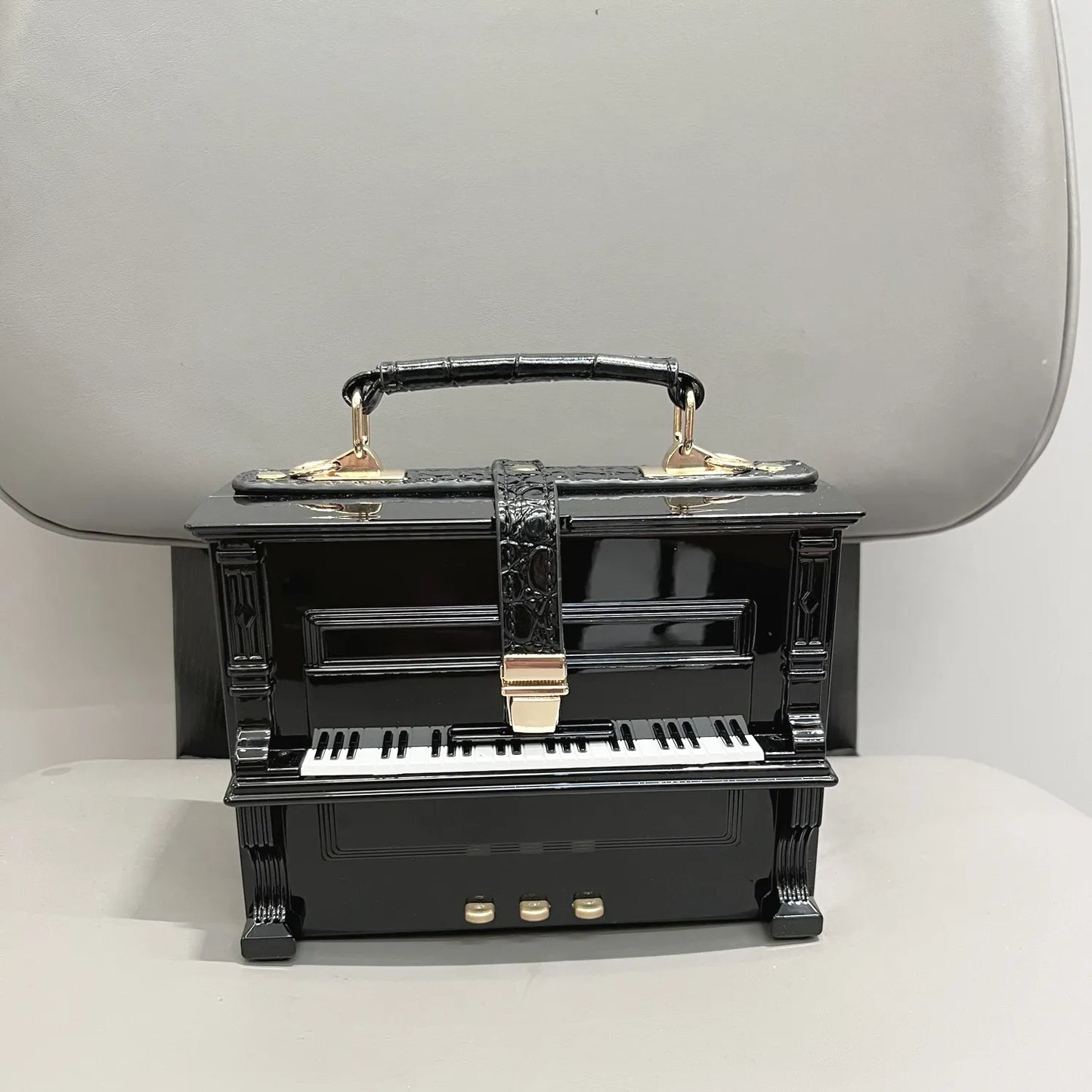 Piano Acrylic Box Shoulder Crossbody Bag