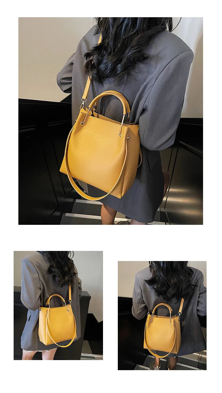 Bucket Bag Simple All-match Portable Shoulder Crossbody Bags