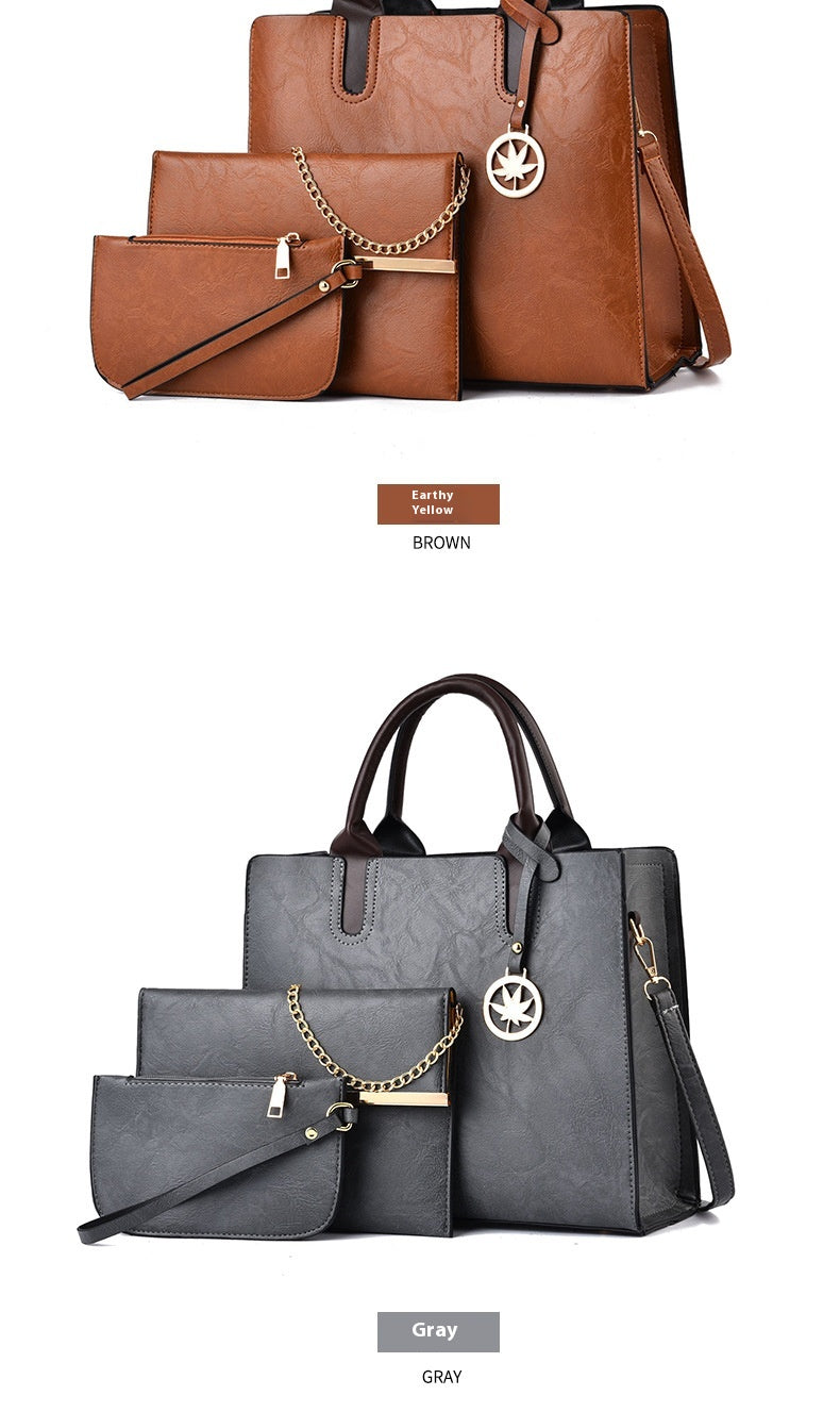 Women's Large Capacity Three-piece Messenger Bag