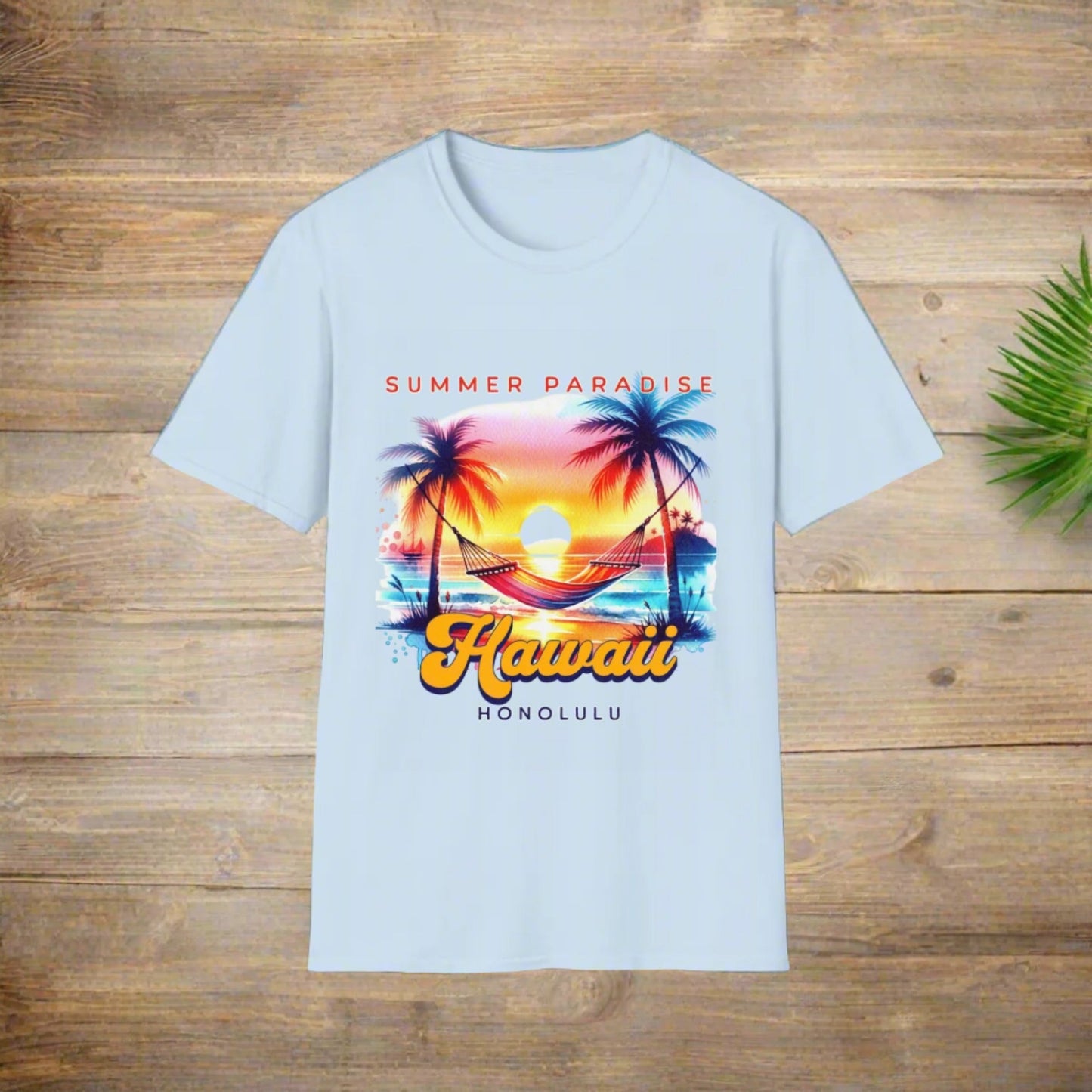 Unisex Softstyle T-Shirt- Personalized Honolulu Hawaii TShirt