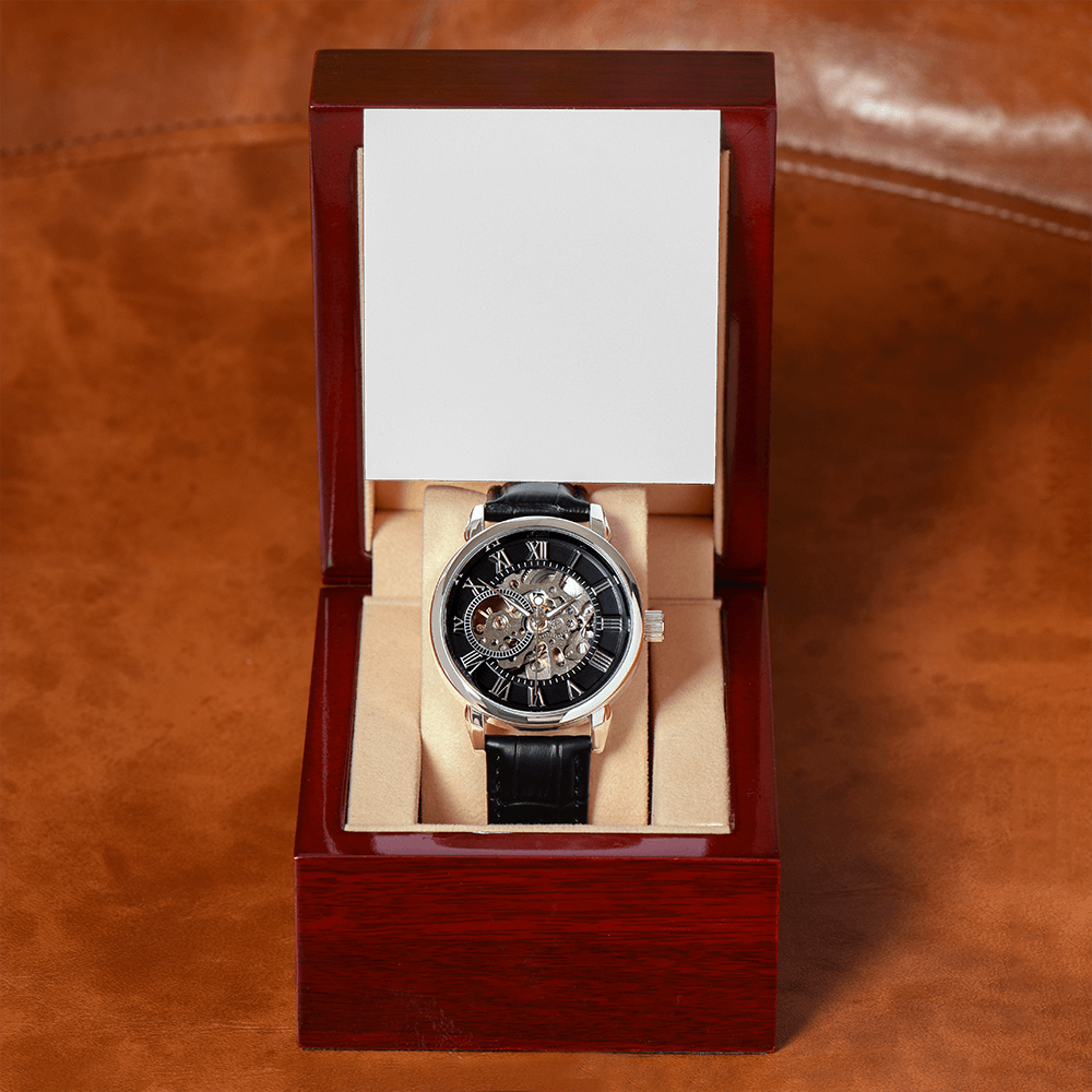 Men's Openwork Watch - Personalized Gift For Him