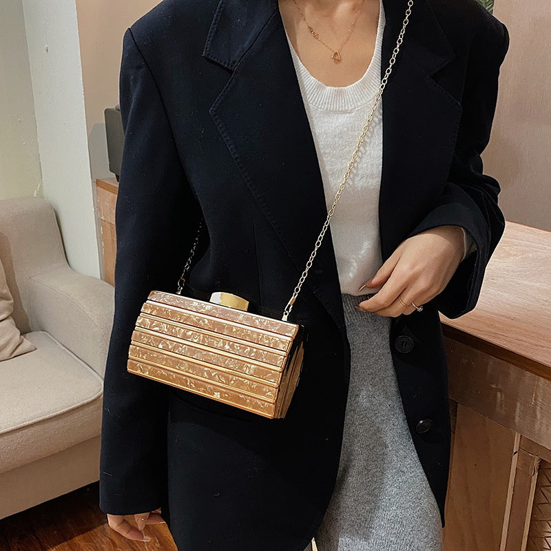 Women's High-end Patch Acrylic Evening Bag