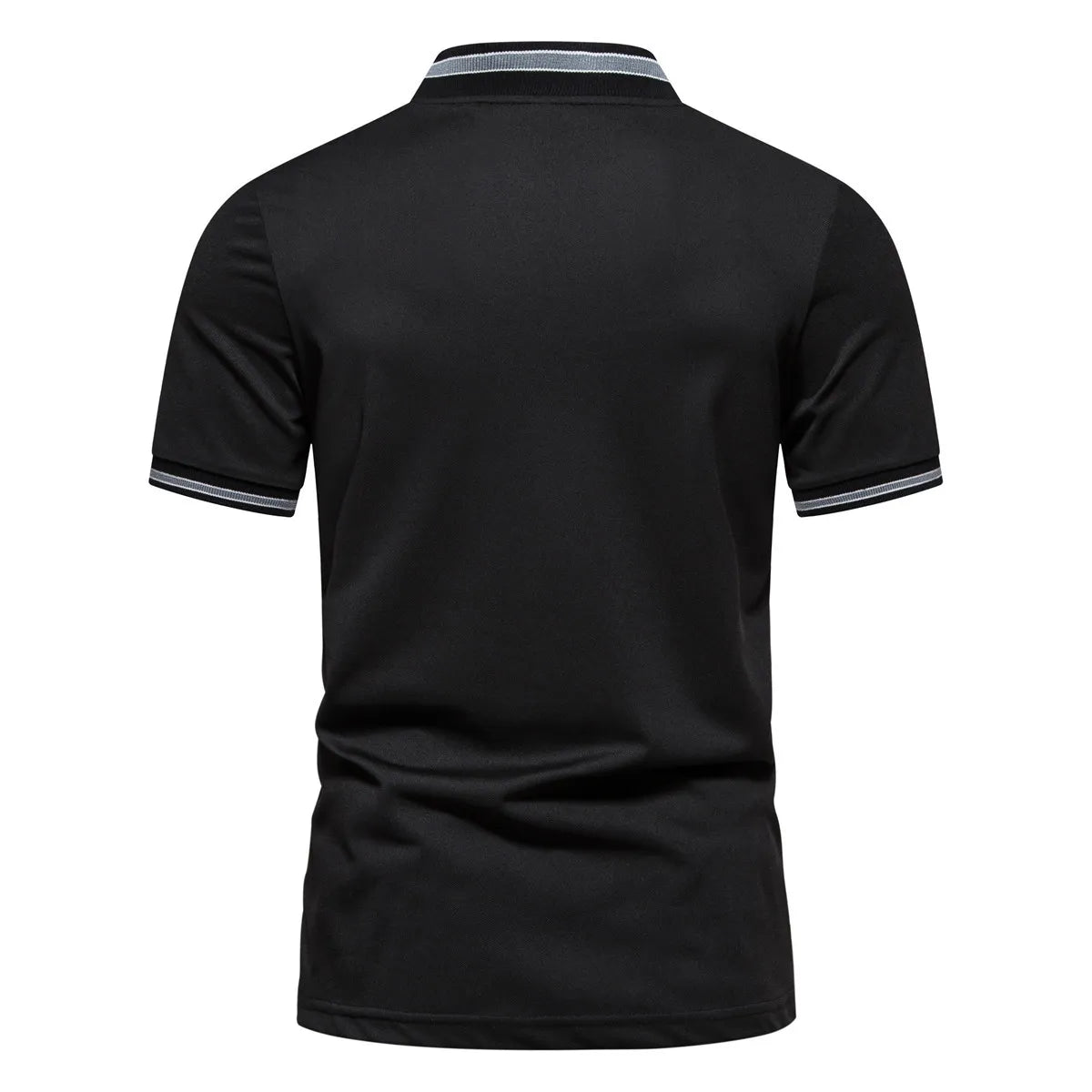 Men's T-shirt Stand Collar Short Sleeve