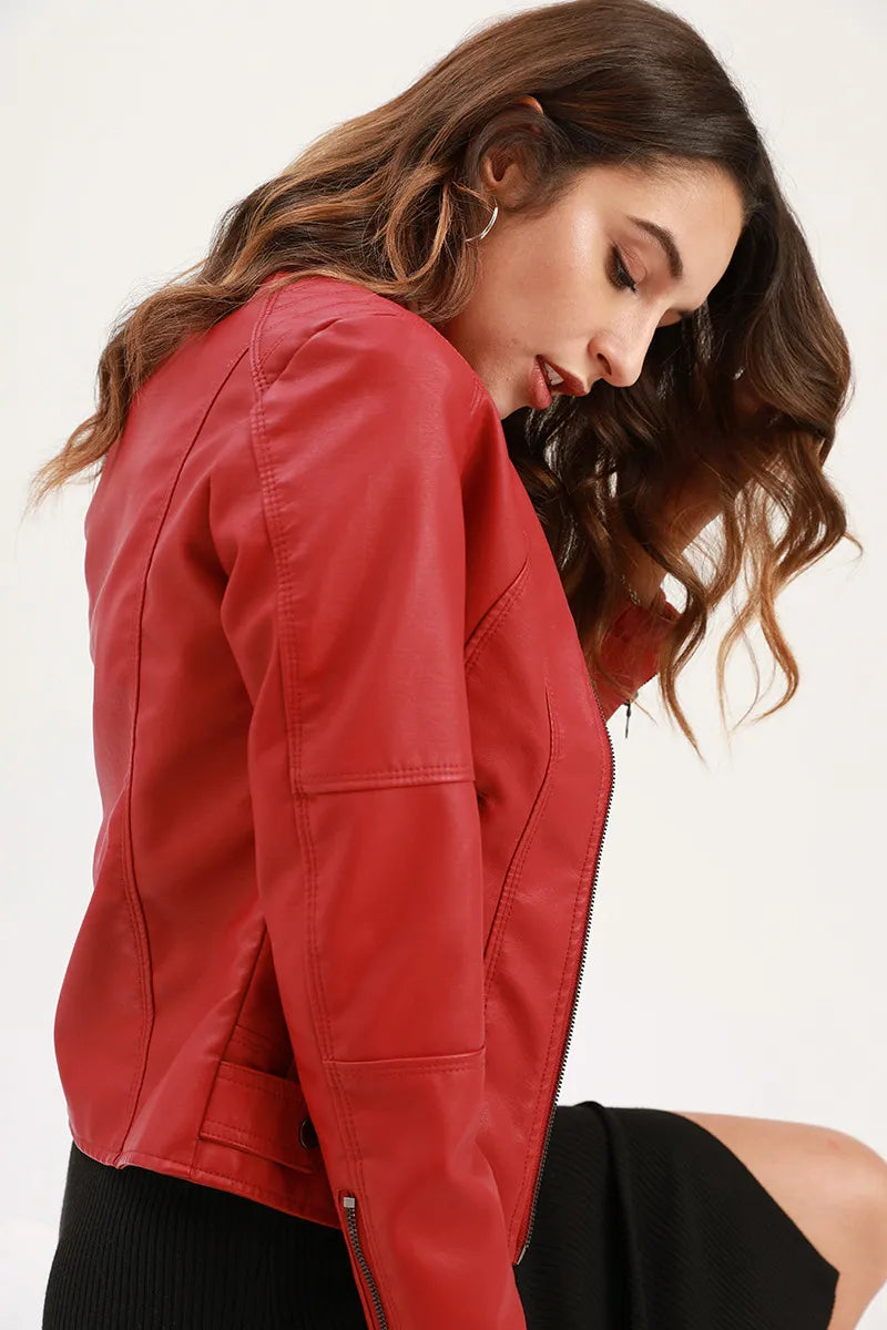 European And American Women's Leather Jackets