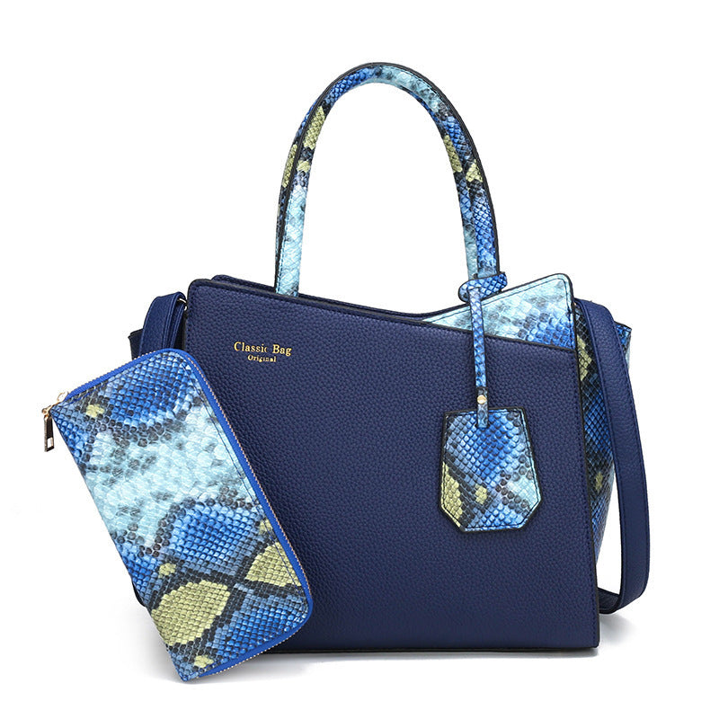 Foreign Trade Bags New European And American Retro Snakeskin Bridal Bag Temperament All-Match Single Shoulder Messenger Handbag