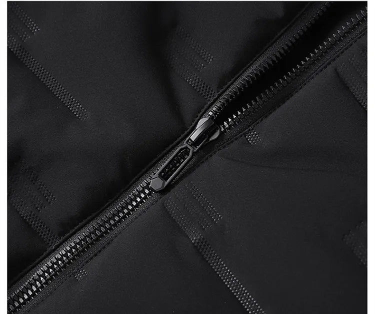 Men's Jacket Short Warm Hooded Cotton Jacket Men