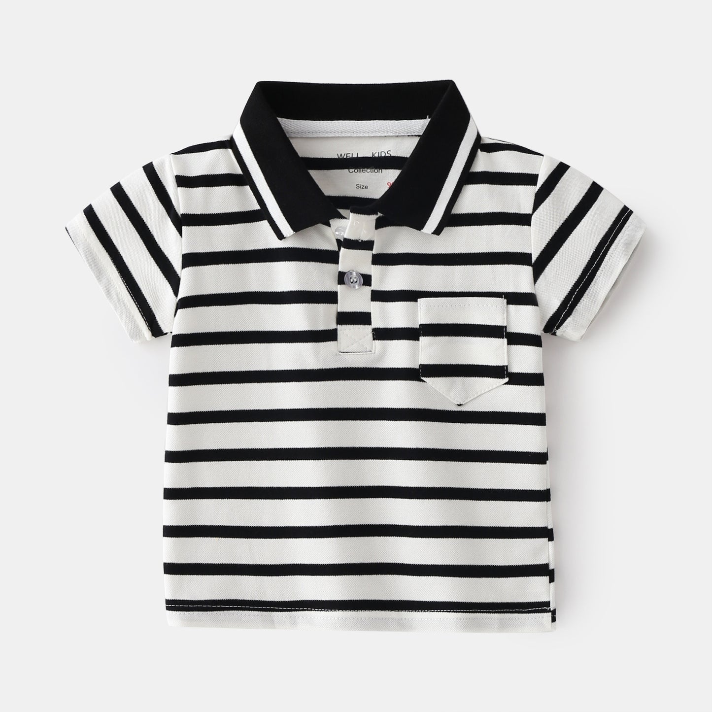 Qing New Style Fashionable Boy Short-sleeved POLO Shirt For Outing At Home