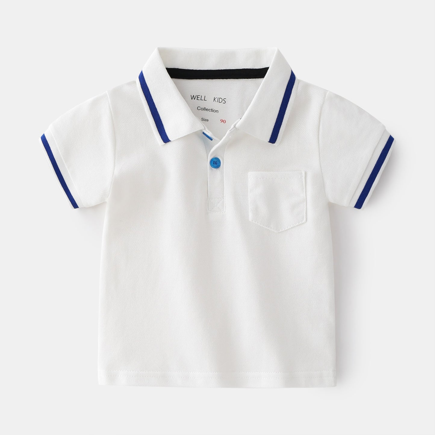 Qing New Style Fashionable Boy Short-sleeved POLO Shirt For Outing At Home