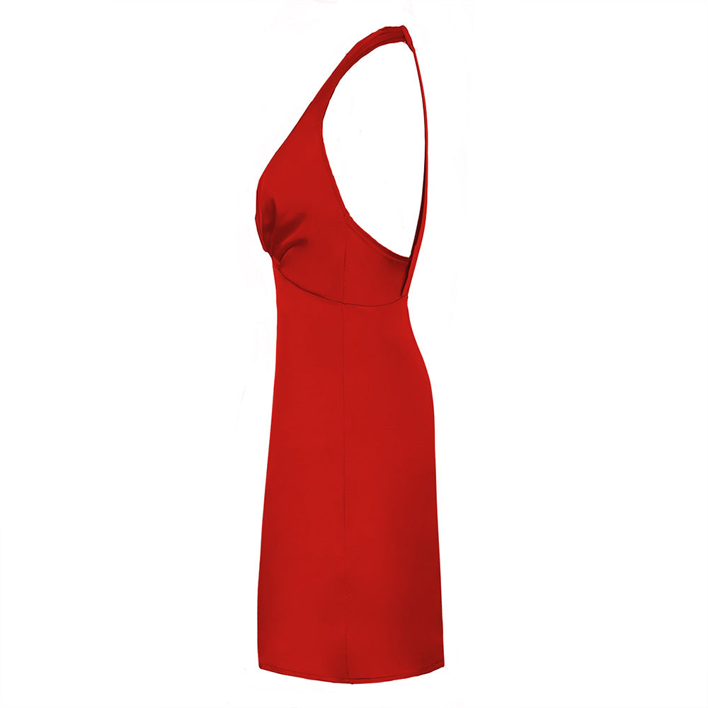 Women's Spring Dress Women's Backless Dress Women