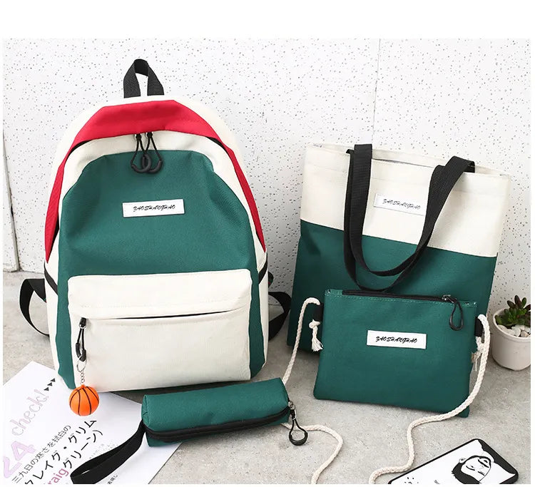 4-piece backpack backpack